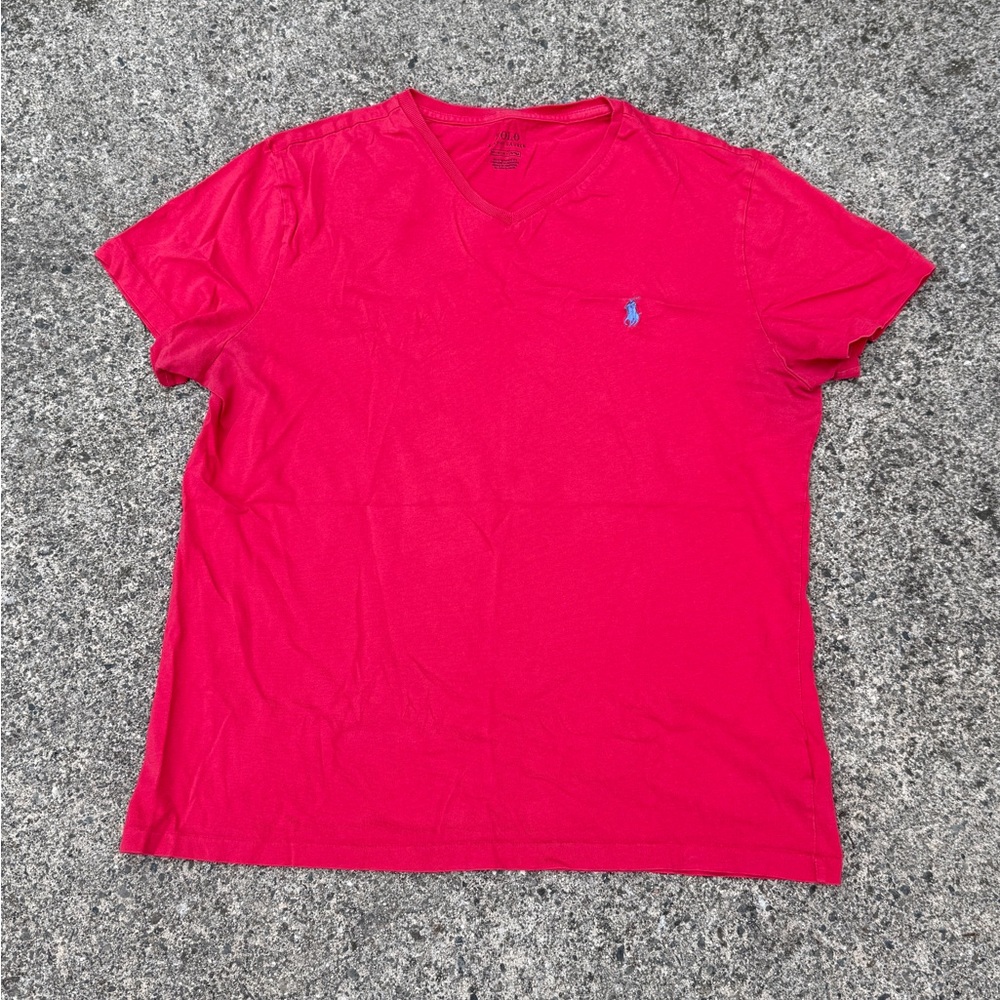 Polo by Ralph Lauren Vivid Red Tee size M